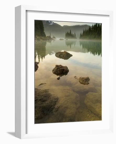 Volcanic Rock and the Battleship Islands, Garibaldi Provincial Park, British Columbia, Canada-Paul Colangelo-Framed Photographic Print