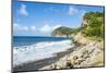 Volcanic sand beach, Montserrat, British Overseas Territory, West Indies, Caribbean, Central Americ-Michael Runkel-Mounted Photographic Print