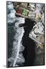 Volcano Beach and Seafront in Puerto Naos on La Palma, Aerial Picture, Canary Islands, Spain-Frank Fleischmann-Mounted Photographic Print