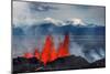 Volcano Eruption at the Holuhraun Fissure Near Bardarbunga Volcano, Iceland-null-Mounted Photographic Print