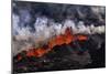 Volcano Eruption at the Holuhraun Fissure near Bardarbunga Volcano, Iceland-Arctic-Images-Mounted Photographic Print