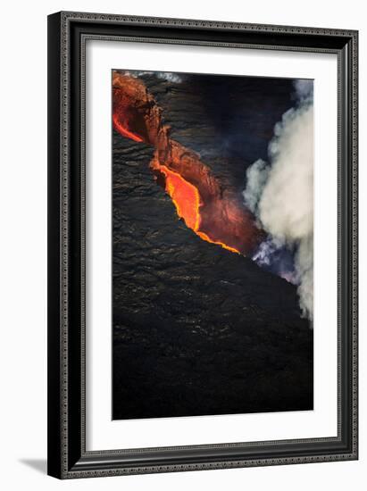 Volcano Eruption at the Holuhraun Fissure Near the Bardarbunga Volcano, Iceland-null-Framed Photographic Print