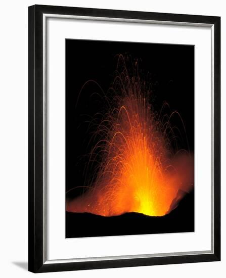 Volcano Exploding Lava-null-Framed Photographic Print