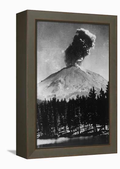 Volcano - Lassen Peak, USA-null-Framed Premier Image Canvas