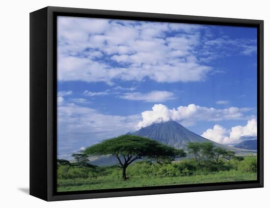 Volcano Ol Doinyo Lengai, the Masai's Holy Mountain, Tanzania, East Africa, Africa-Groenendijk Peter-Framed Premier Image Canvas