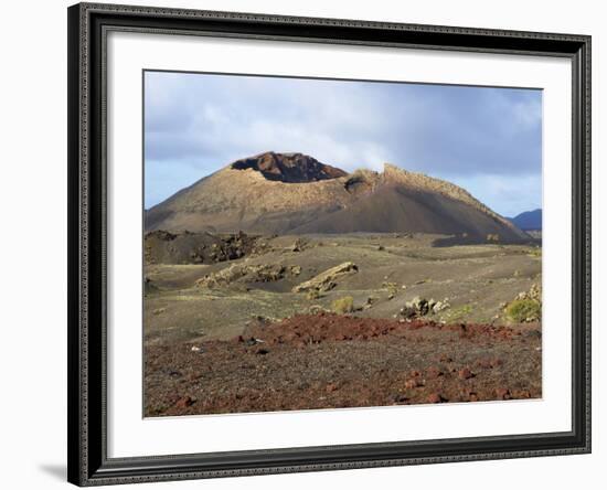 Volcano, Timanfaya National Park, Lanzarote, Canary Islands, Spain, Europe-null-Framed Photographic Print