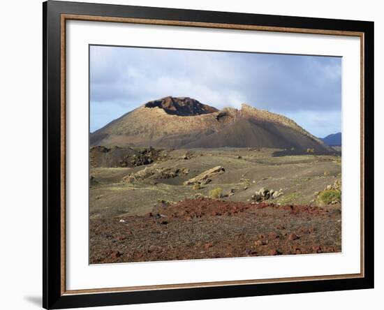 Volcano, Timanfaya National Park, Lanzarote, Canary Islands, Spain, Europe-null-Framed Photographic Print