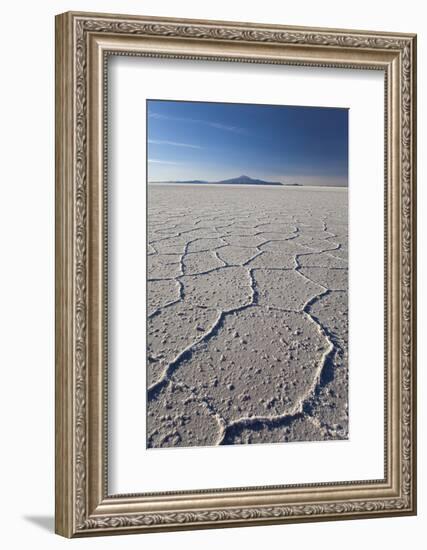 Volcano Tunupa on the Horizon of the Salar De Uyuni-Roberto Moiola-Framed Photographic Print