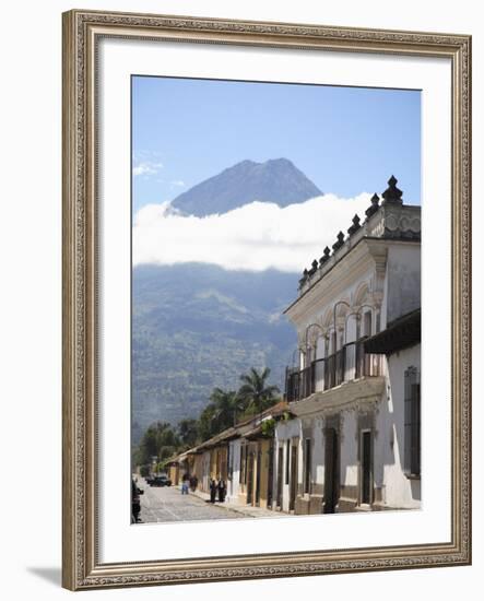 Volcano, Vulcan Agu and Colonial Architecture, Antigua, Guatemala, Central America-Wendy Connett-Framed Photographic Print