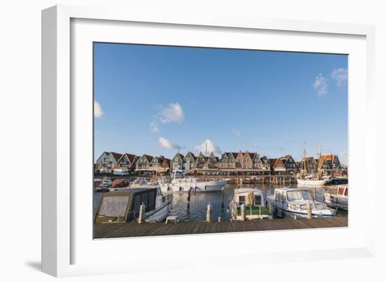 Volendam Harbour, North Holland Province, the Netherlands (Holland), Europe-Mark Doherty-Framed Photographic Print