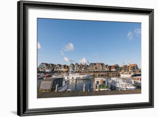 Volendam Harbour, North Holland Province, the Netherlands (Holland), Europe-Mark Doherty-Framed Photographic Print