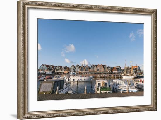 Volendam Harbour, North Holland Province, the Netherlands (Holland), Europe-Mark Doherty-Framed Photographic Print