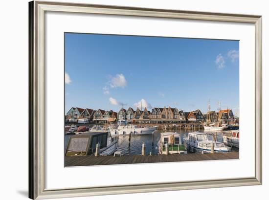 Volendam Harbour, North Holland Province, the Netherlands (Holland), Europe-Mark Doherty-Framed Photographic Print