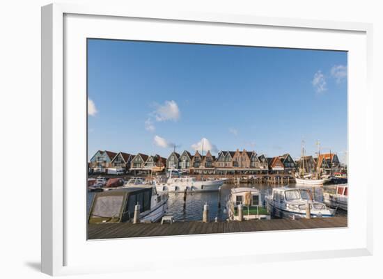 Volendam Harbour, North Holland Province, the Netherlands (Holland), Europe-Mark Doherty-Framed Photographic Print