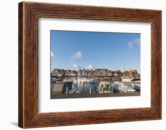 Volendam Harbour, North Holland Province, the Netherlands (Holland), Europe-Mark Doherty-Framed Photographic Print