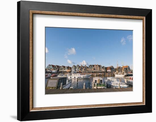 Volendam Harbour, North Holland Province, the Netherlands (Holland), Europe-Mark Doherty-Framed Photographic Print