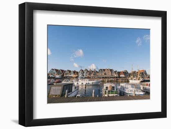 Volendam Harbour, North Holland Province, the Netherlands (Holland), Europe-Mark Doherty-Framed Photographic Print