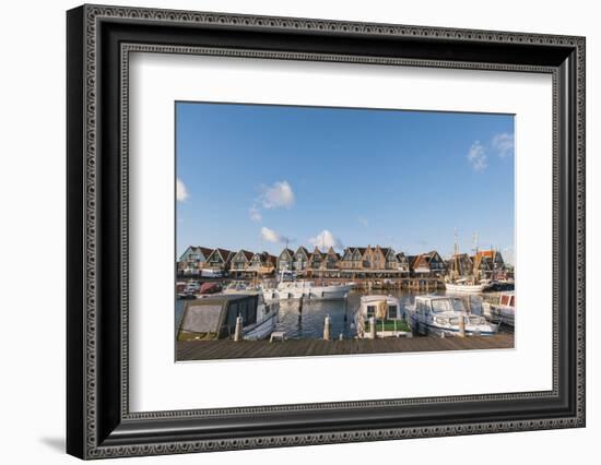 Volendam Harbour, North Holland Province, the Netherlands (Holland), Europe-Mark Doherty-Framed Photographic Print