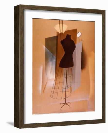 Voliere, 1919-Man Ray-Framed Art Print