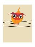 Owl on a Wire-Volkan Dalyan-Art Print