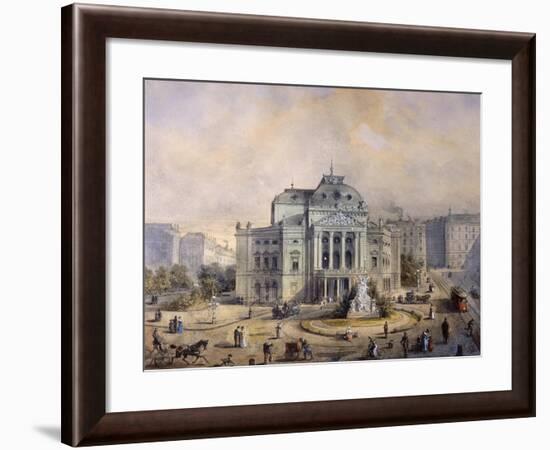 Volks Theater, Vienna-Johann Wilhelm Frey-Framed Giclee Print