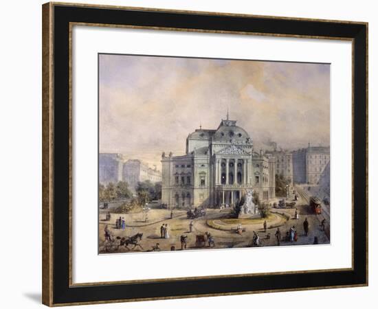 Volks Theater, Vienna-Johann Wilhelm Frey-Framed Giclee Print