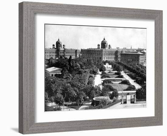 Volksgarten and Theseum, Vienna, Austria, 1893-John L Stoddard-Framed Giclee Print