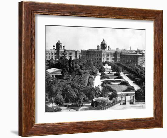 Volksgarten and Theseum, Vienna, Austria, 1893-John L Stoddard-Framed Giclee Print