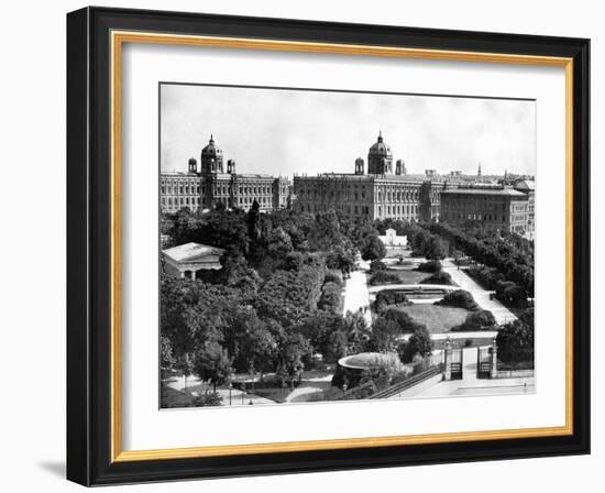 Volksgarten and Theseum, Vienna, Austria, 1893-John L Stoddard-Framed Giclee Print