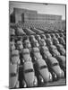 Volkswagen Factory Rolls an Average of 150 Efficient 4 Cylinder Sedans Into Storage Yards Every Day-Walter Sanders-Mounted Photographic Print