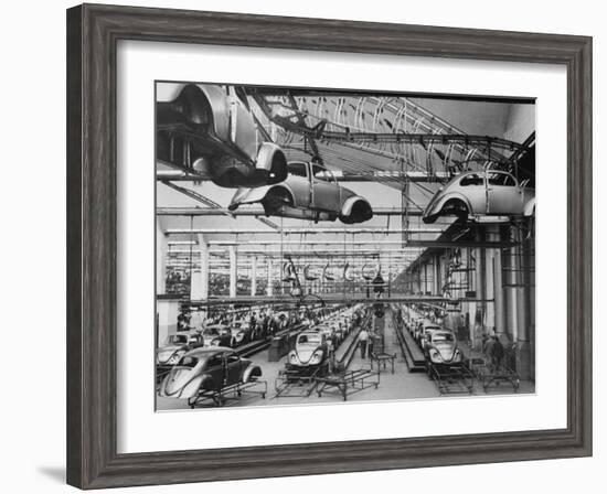 Volkswagen Plant Assembly Line-James Whitmore-Framed Photographic Print