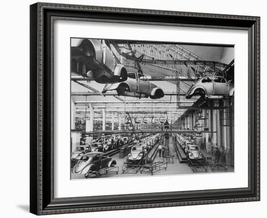 Volkswagen Plant Assembly Line-James Whitmore-Framed Photographic Print