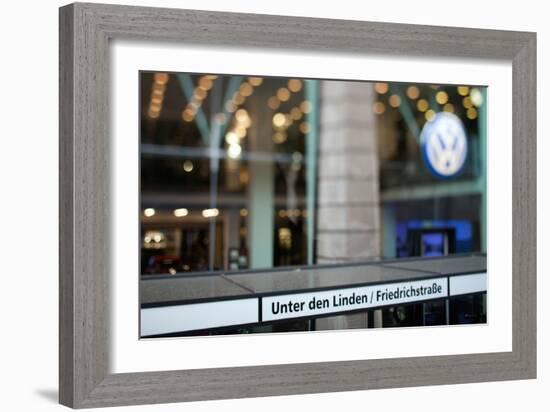 Volkswagen Store on Unter Den Linden Street, Berlin, Germany-Felipe Rodriguez-Framed Photographic Print