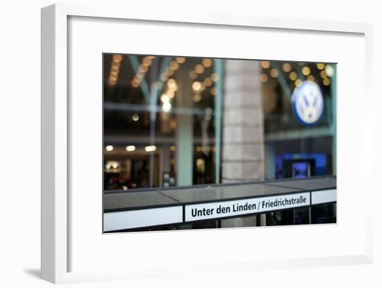 Volkswagen Store on Unter Den Linden Street, Berlin, Germany-Felipe Rodriguez-Framed Photographic Print