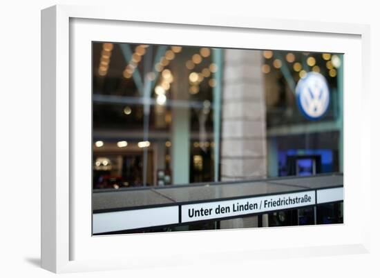 Volkswagen Store on Unter Den Linden Street, Berlin, Germany-Felipe Rodriguez-Framed Photographic Print