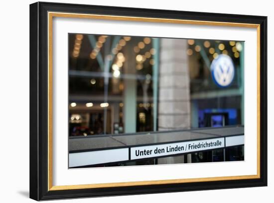 Volkswagen Store on Unter Den Linden Street, Berlin, Germany-Felipe Rodriguez-Framed Photographic Print