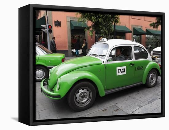 Volkswagen Taxi Cab, Mexico City, Mexico, North America-Wendy Connett-Framed Premier Image Canvas