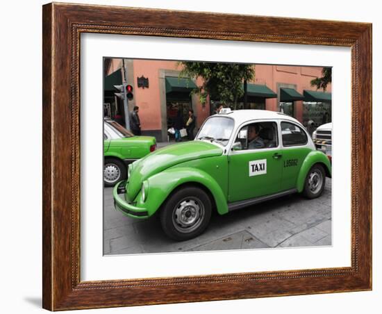 Volkswagen Taxi Cab, Mexico City, Mexico, North America-Wendy Connett-Framed Photographic Print