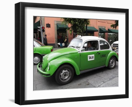 Volkswagen Taxi Cab, Mexico City, Mexico, North America-Wendy Connett-Framed Photographic Print