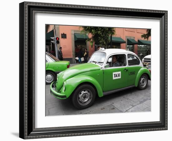 Volkswagen Taxi Cab, Mexico City, Mexico, North America-Wendy Connett-Framed Photographic Print