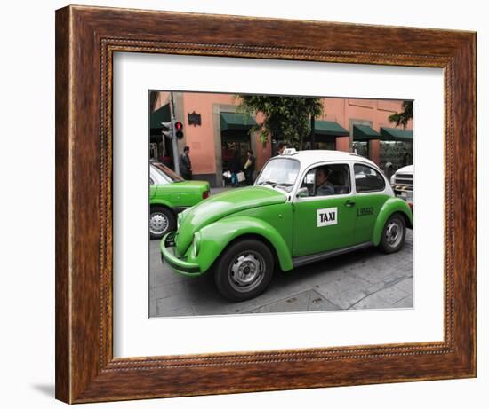 Volkswagen Taxi Cab, Mexico City, Mexico, North America-Wendy Connett-Framed Photographic Print