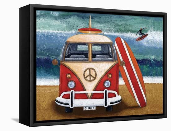 Volkswagon Surfboard-Peter Adderley-Framed Stretched Canvas