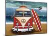 Volkswagon Surfboard-Peter Adderley-Mounted Art Print