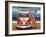 Volkswagon Surfboard-Peter Adderley-Framed Art Print