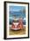 Volkswagon Surfboard-Peter Adderley-Framed Art Print