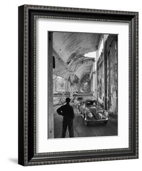 Volkswagons Rolling Off the Assembly Line-Walter Sanders-Framed Photographic Print