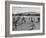 Volleyball at Manzanar Relocation Center, 1943-Ansel Adams-Framed Photographic Print