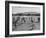 Volleyball at Manzanar Relocation Center, 1943-Ansel Adams-Framed Photographic Print