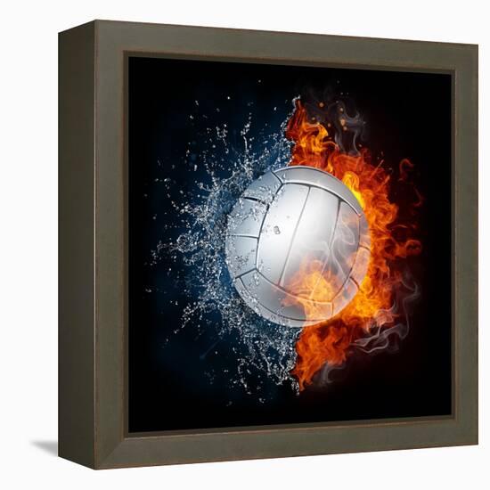 Volleyball Ball-RaStudio-Framed Stretched Canvas