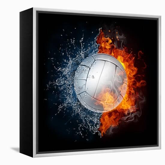 Volleyball Ball-RaStudio-Framed Stretched Canvas